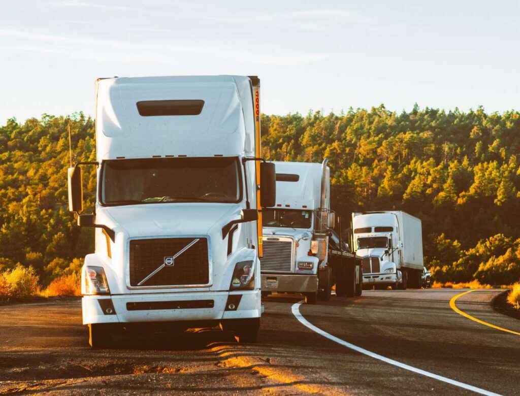 truck blockade at the border