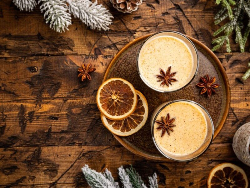 eggnog is the perfect holiday drink idea vv